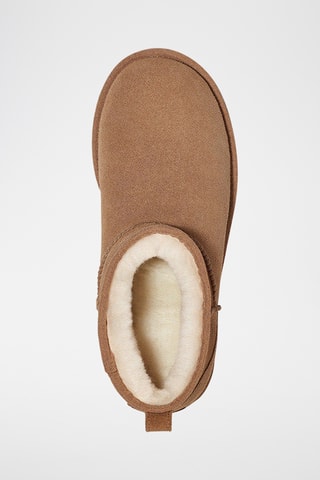 Bottines fourrées de randonnée en nubuck Classic Ultra - Camel