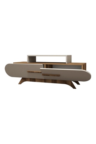 Meuble TV 2 abattants  - 145 x 50 x 37 cm
