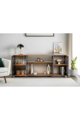 Console - 4 portes - 180 x 39,5 x 75 cm