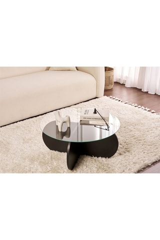 Table basse en verre Aeris - 36,5 cm