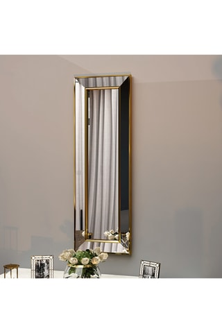 Miroir Carlos - 30 x 90 x 3,2 cm - Doré