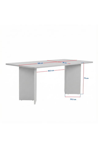 Table à manger Linza - 180 x 90 x 75 cm