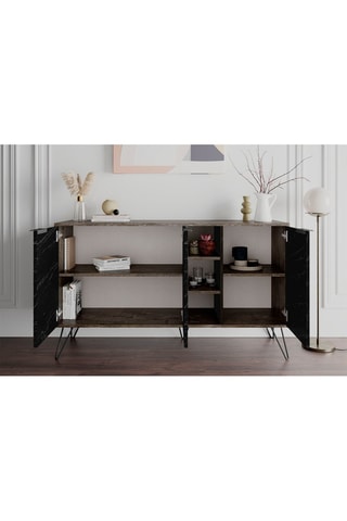Buffet 3 portes - 142 x 35,6 x 83 cm