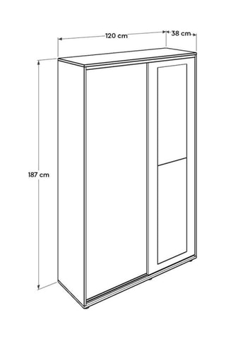Armoire d'entrée - 120 x 187 x 38 cm