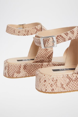 Sandalias de piel - Beige