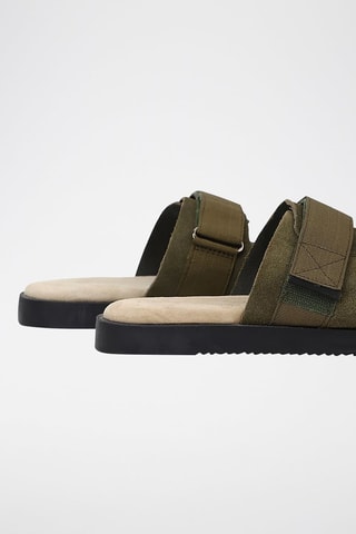 Sandalias de nobuk - Caqui