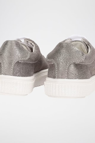 Zapatillas de piel - Plateado