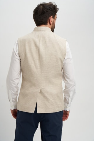 Chaleco de traje de lino - Beige