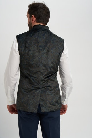 Chaleco de traje - Verde y azul
