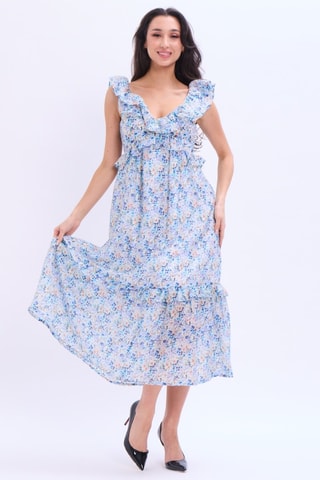 Vestido midi - Azul