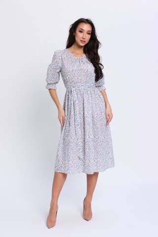 Vestido midi - Blanco