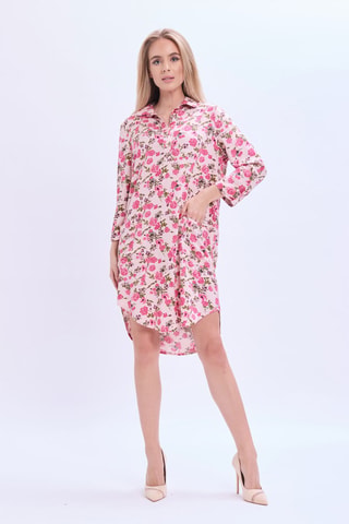 Vestido recto - Rosa