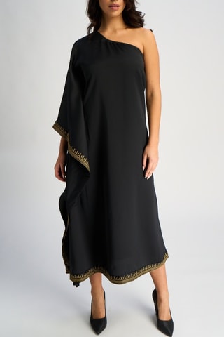 Vestido asimétrico - Negro
