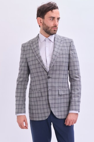 Chaqueta de traje slim fit - Gris