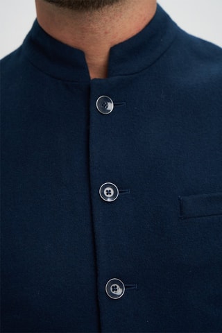 Chaleco de traje de lana - Azul marino