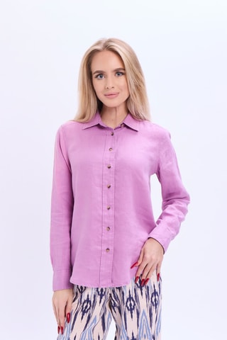 Camisa de lino - Rosa