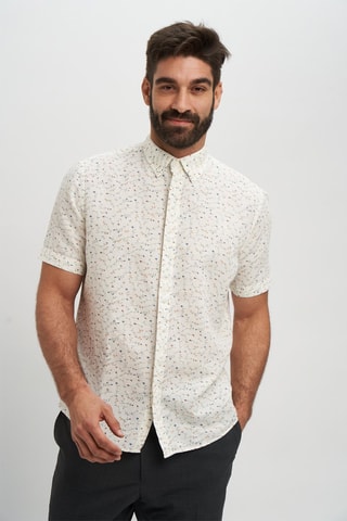 Camisa de lino - Blanco roto