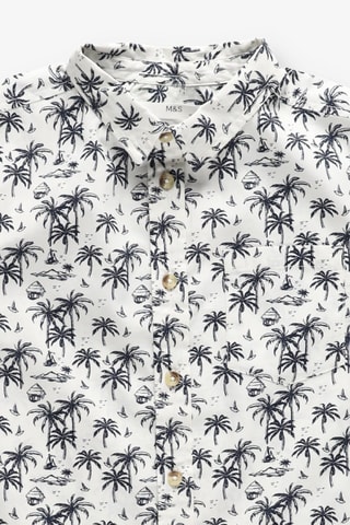 Camisa de lino - Marfil