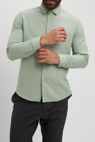 Camisa de lino - Verde claro