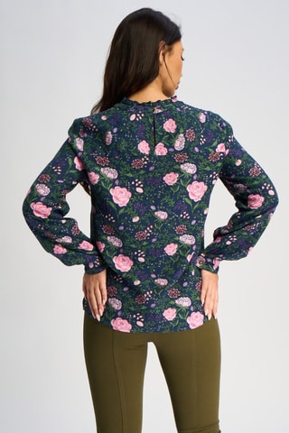 Blusa de lino - Azul