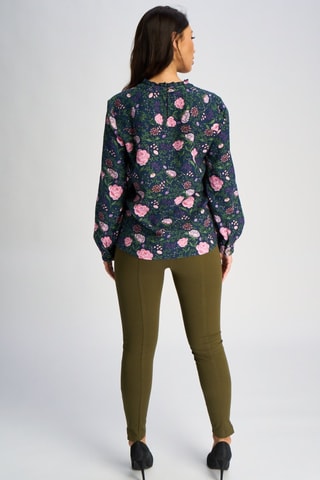 Blusa de lino - Azul