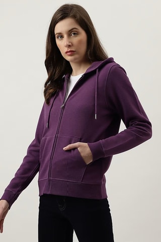 Sudadera con capucha - Violeta
