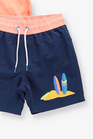 2 bañadores cortos - Azul y naranja