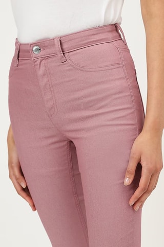 Pantalón pirata de tiro alto - Rosa