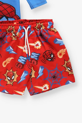 Camiseta y bañador corto Spider-Man Los Vengadores Marvel - Azul y rojo