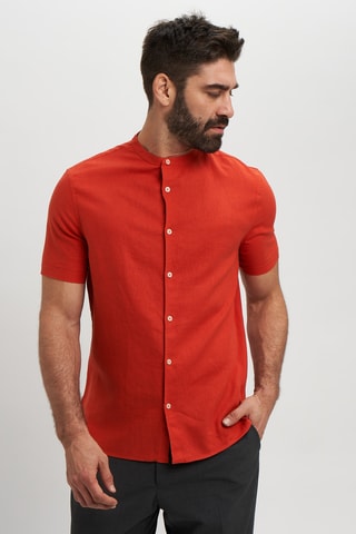 Camisa de lino - Rojo