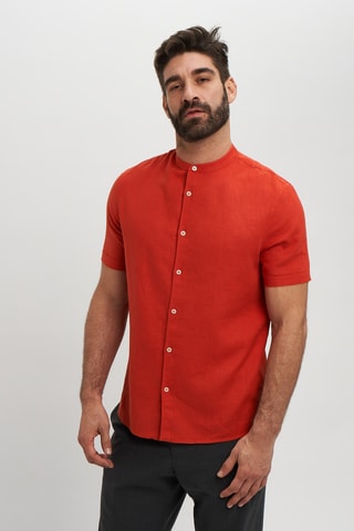 Camisa de lino - Rojo