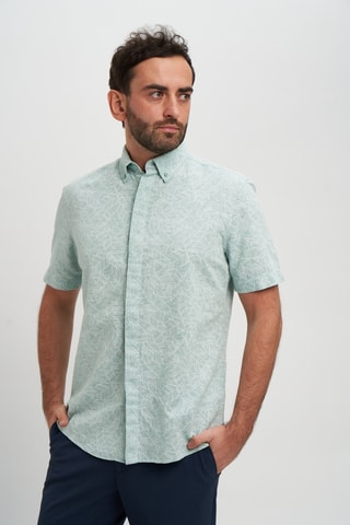 Camisa de lino - Verde claro