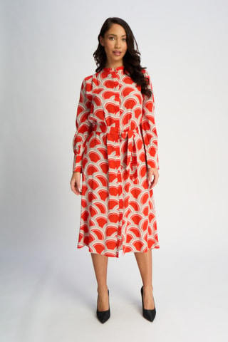 Vestido midi - Rojo