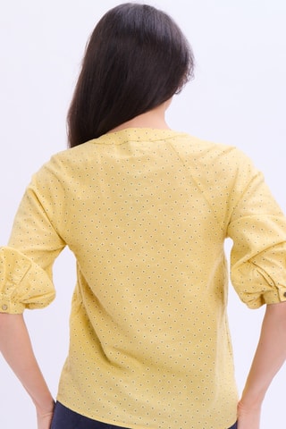 Blusa de lino - Amarillo