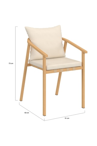 4 sillas - Beige - 73 x 63 x 51 cm