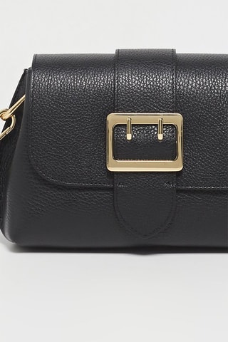 Sac bandoulière en cuir Irine - Noir
