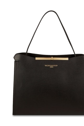 Sac à main en cuir Vecy - Noir