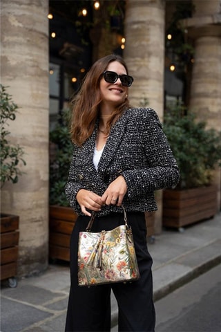 Sac à main en cuir Ema - Doré