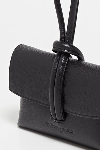 Sac bandoulière en cuir Emy - Noir
