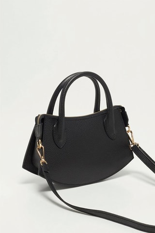 Sac bandoulière en cuir Versailles - Noir