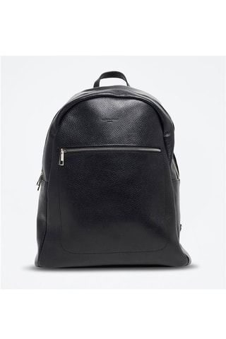 Sac à dos en cuir Lou - Noir