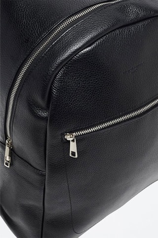 Sac à dos en cuir Lou - Noir