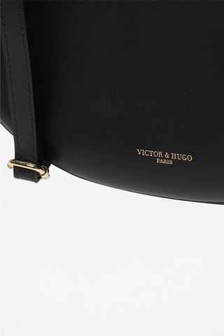 Sac à main en cuir Bruna - Noir