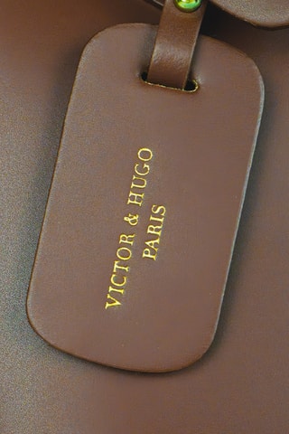Cabas en cuir Myra - Marron