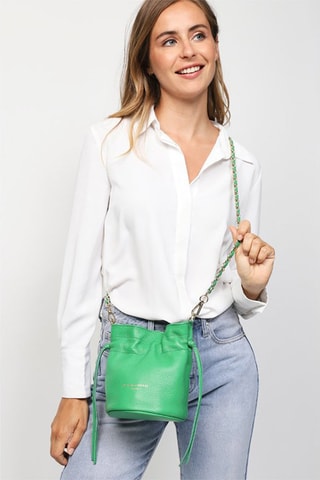 Sac bandoulière en cuir Eonora - Vert
