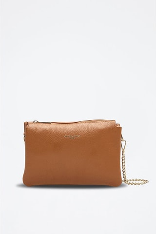 Sac bandoulière en cuir Perla - Camel