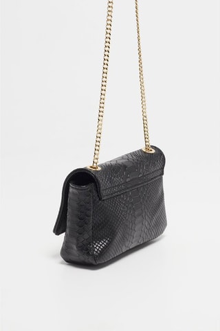 Sac bandoulière en cuir Kiera - Noir