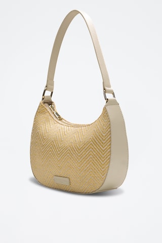 Sac porté épaule en cuir Amara - Blanc