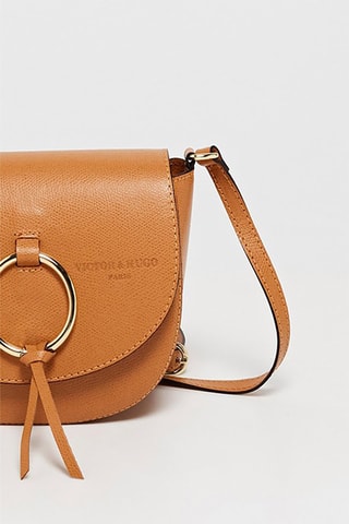 Sac bandoulière en cuir Christian - Marron