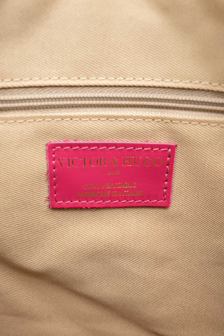 Pochette en cuir Clay - Fuchsia